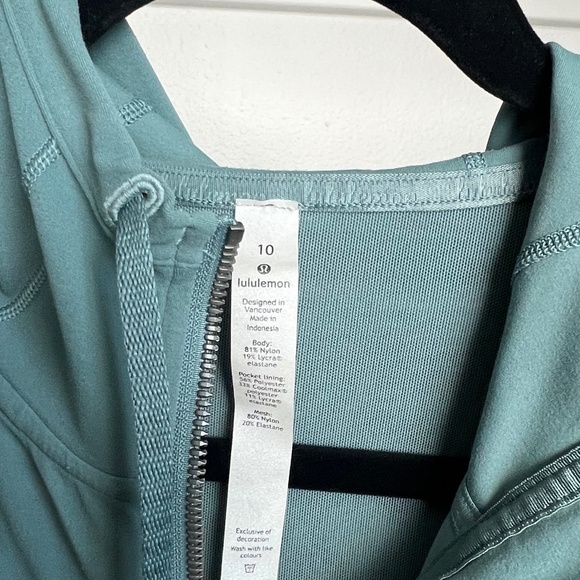 Define Hooded Jacket Nulu | Blueish Green | Size 10 - Picture 4 of 6